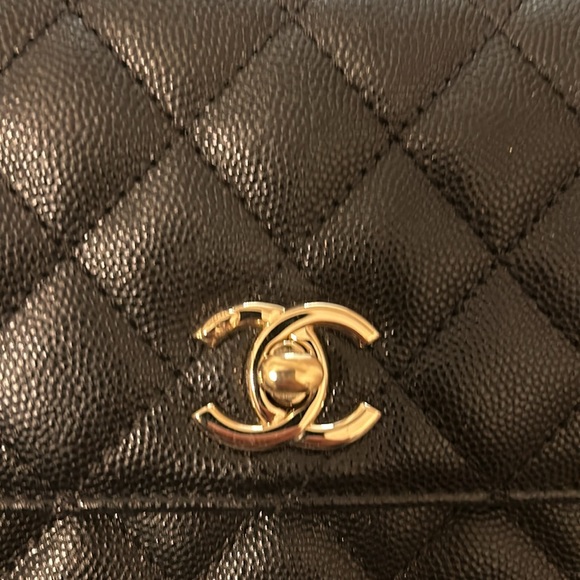 Chanel Black Quilted Caviar Extra Mini Coco Handle TPM Gold Hardware, 2021 - Picture 6 of 15